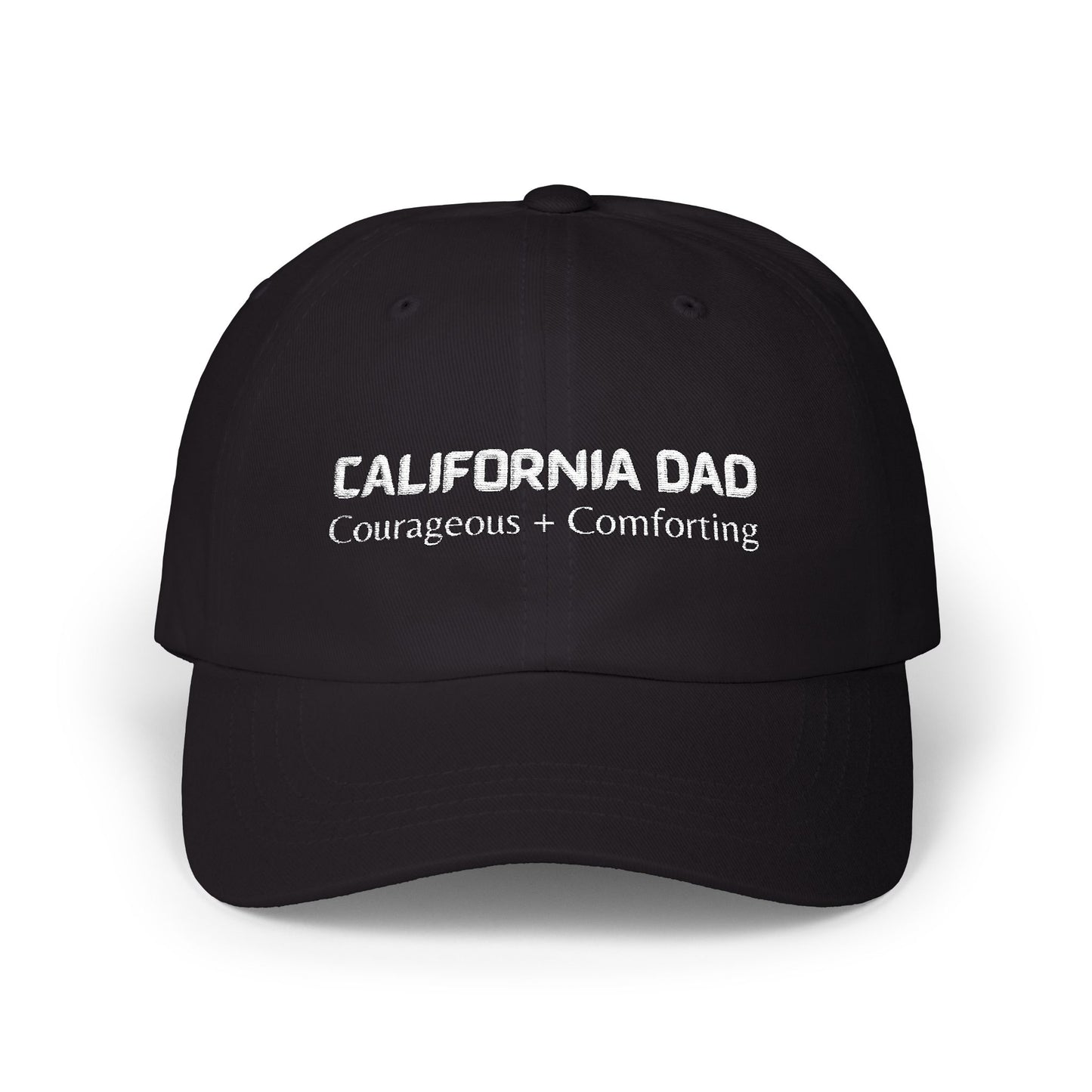 Black Baseball Cap. Best Embroidered Cap For California Dads.