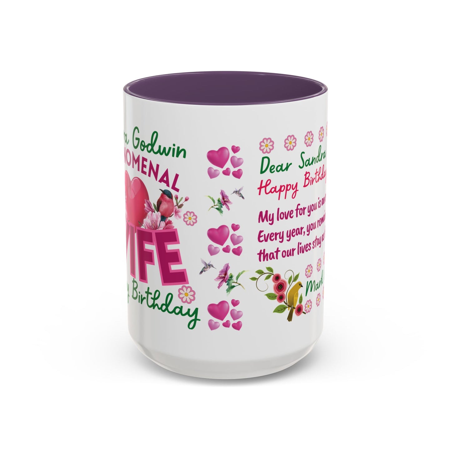 Personalized Birthday Mug for Wives.