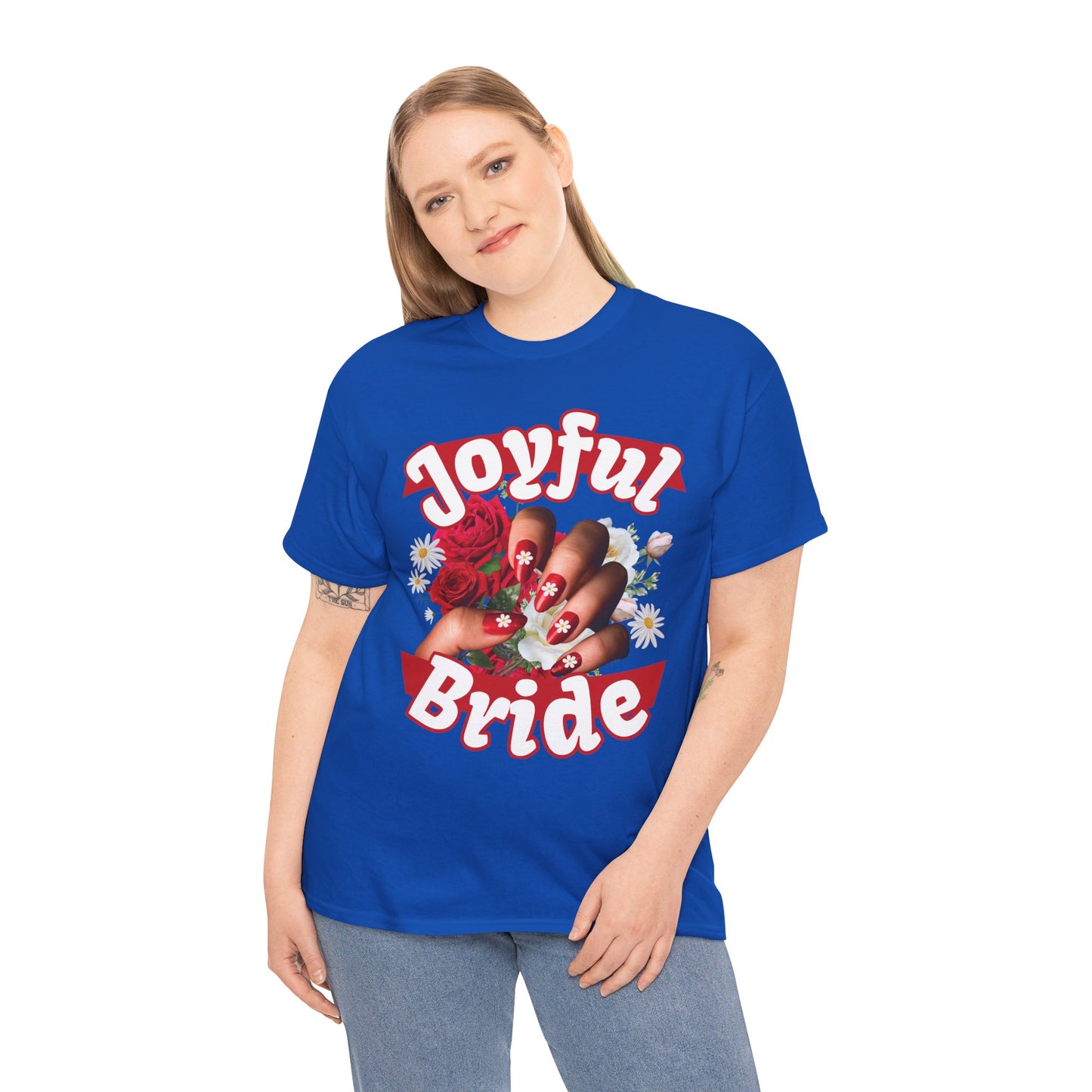 Floral Cute Bachelorette Party Shirt | Joyful Bride | Super T-shirt