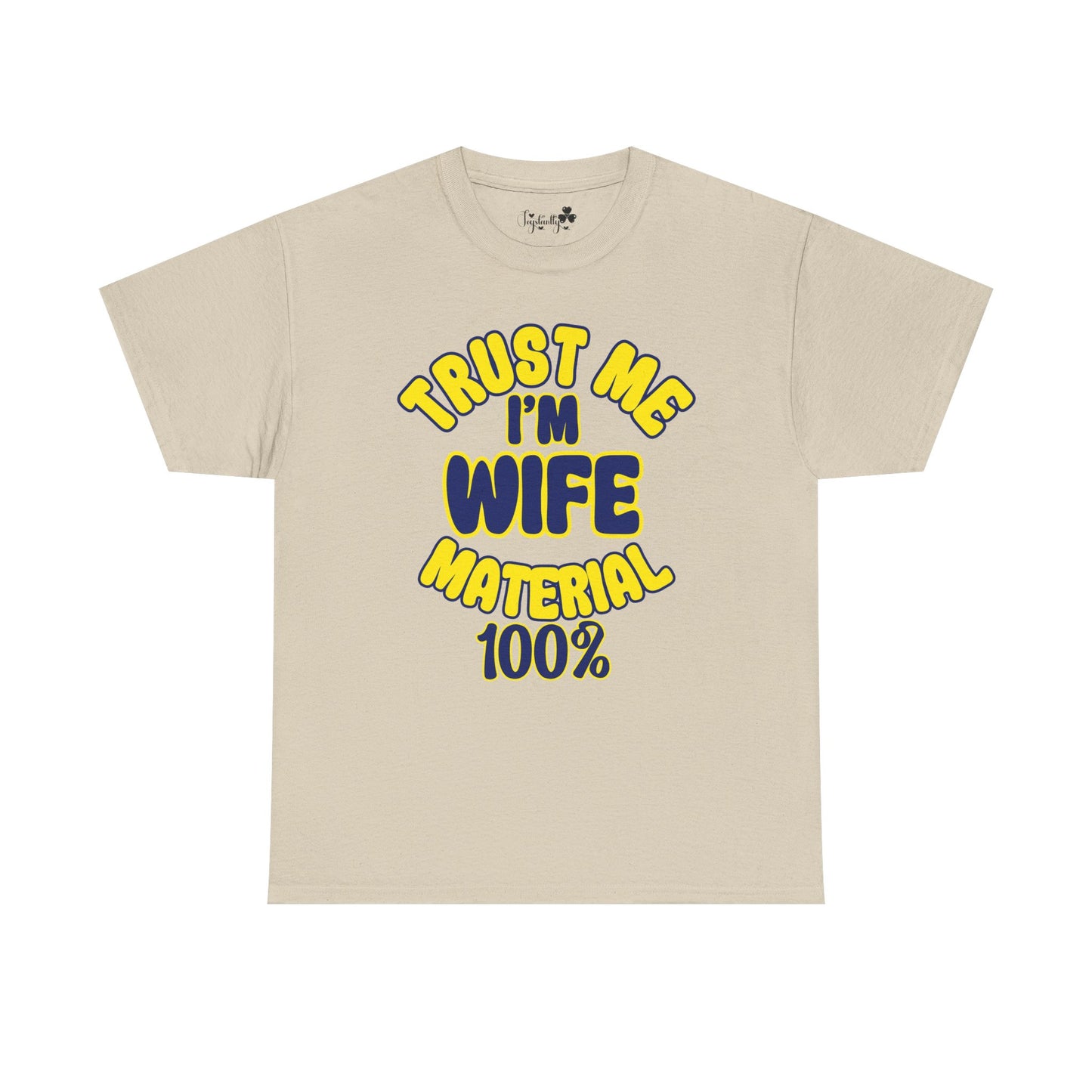 Couple Engagement Party T-Shirts | Trust Me, I'm Husband/Wife Material 100% | Two Super Shirts
