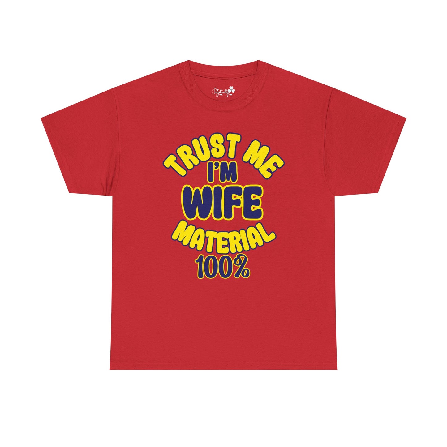 Couple Engagement Party T-Shirts | Trust Me, I'm Husband/Wife Material 100% | Two Super Shirts