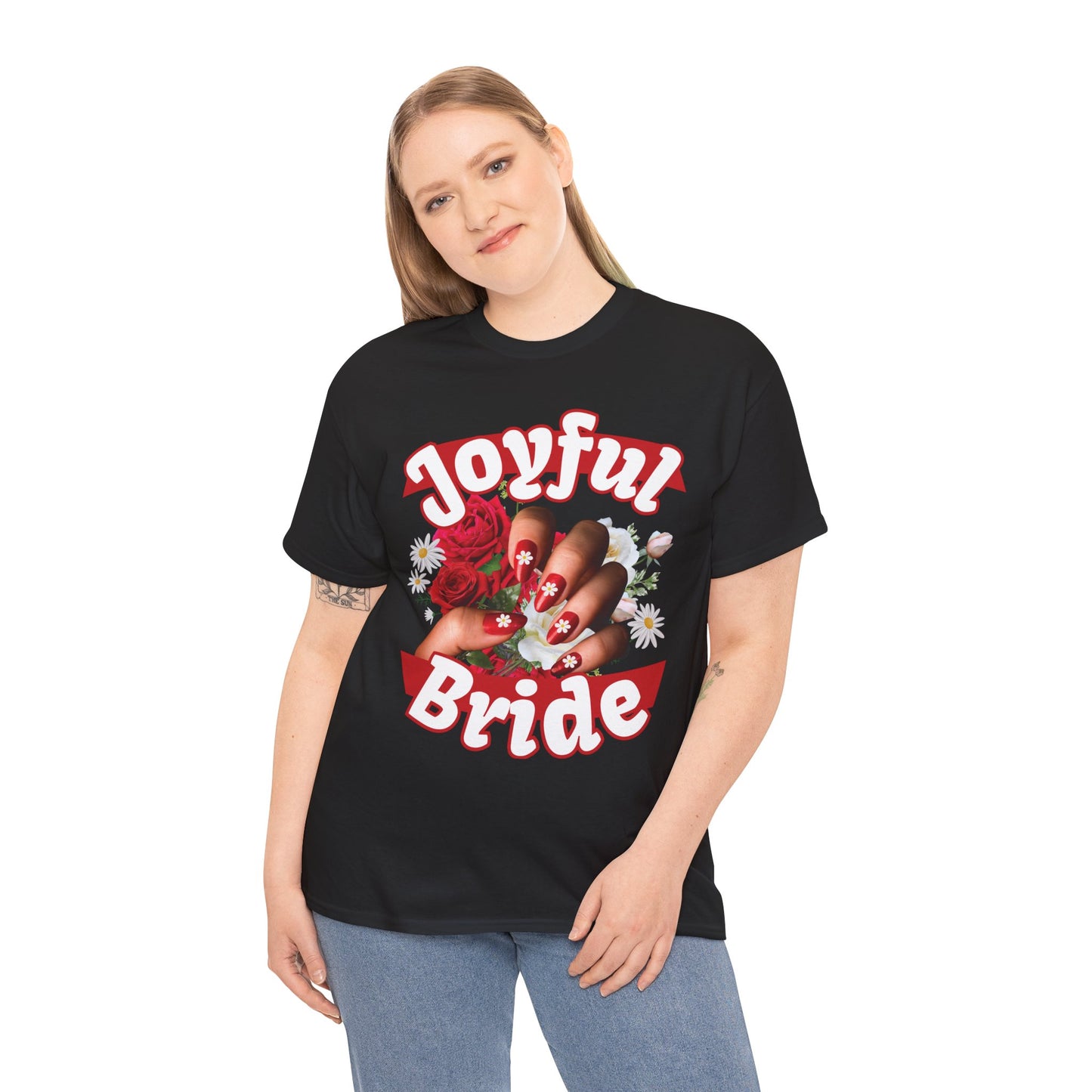 Floral Cute Bachelorette Party Shirt | Joyful Bride | Super T-shirt