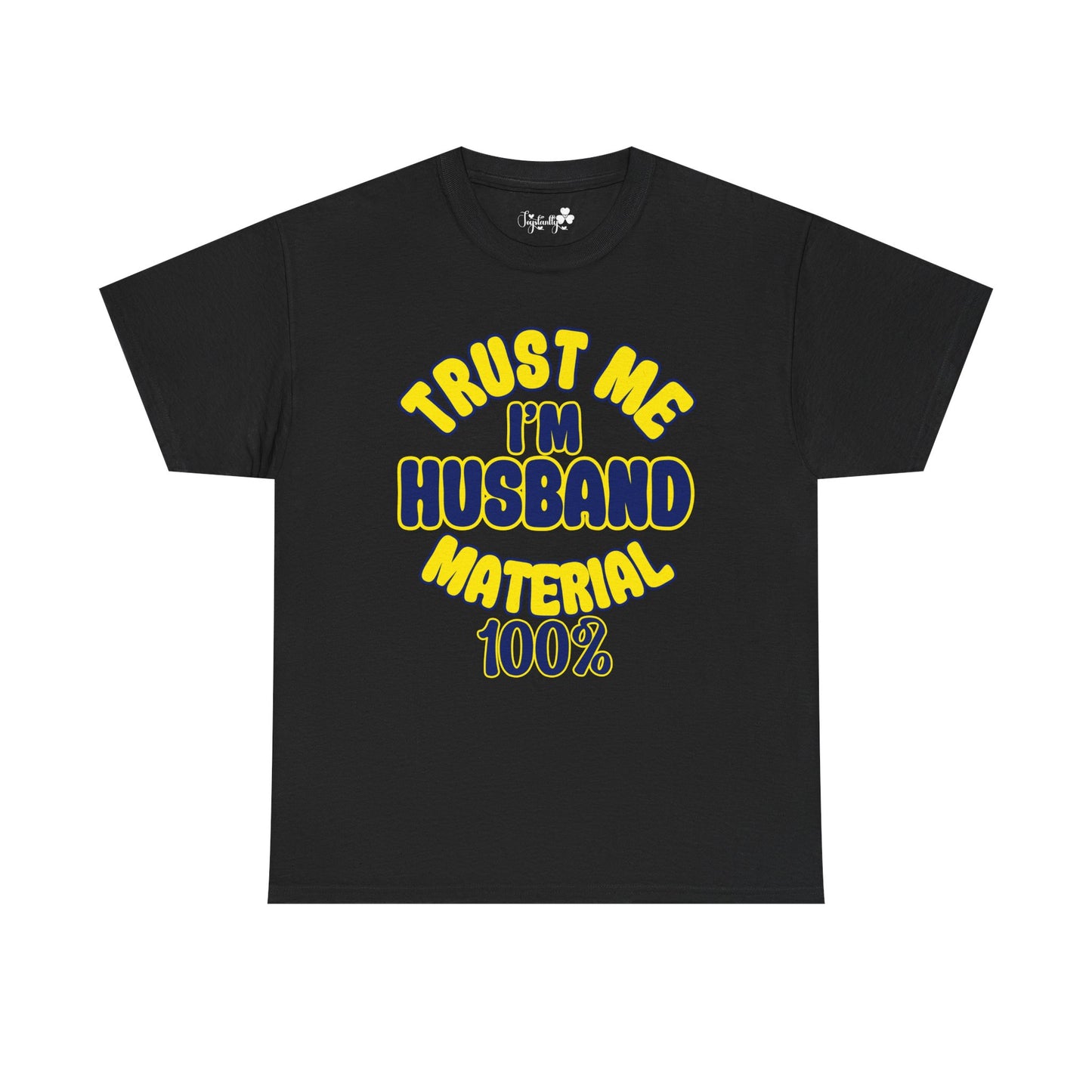Couple Engagement Party T-Shirts | Trust Me, I'm Husband/Wife Material 100% | Two Super Shirts