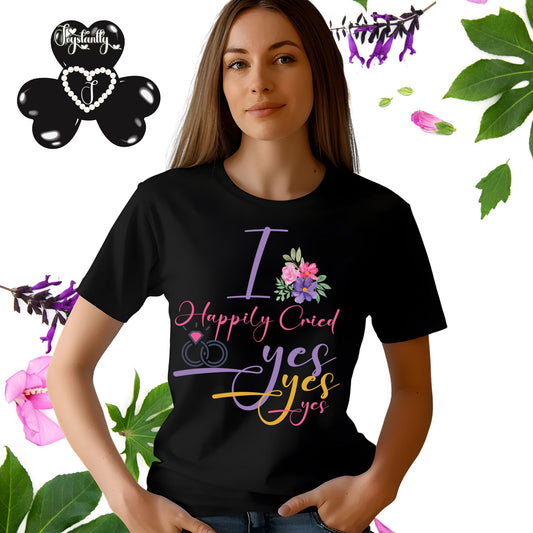 Bridal Shower Black T-shirt