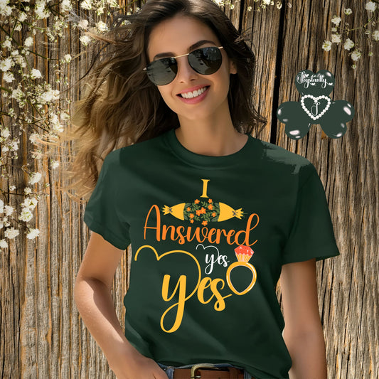 Bridal Shower Forest Green T-shirt