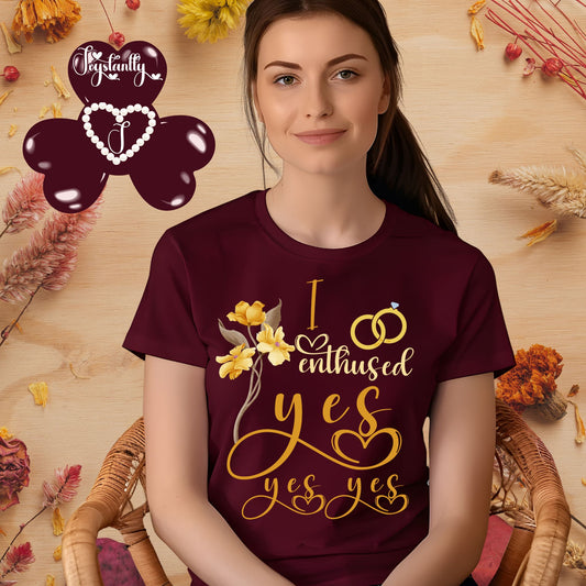 Bridal Shower Maroon T-shirt