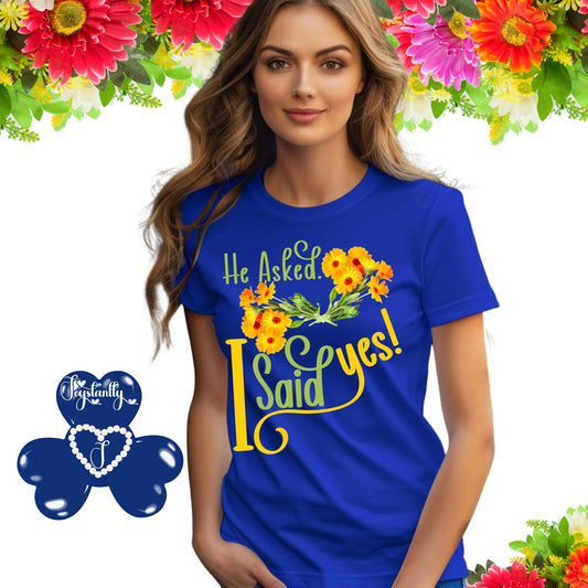 Bridal Shower Royal Blue T-shirt