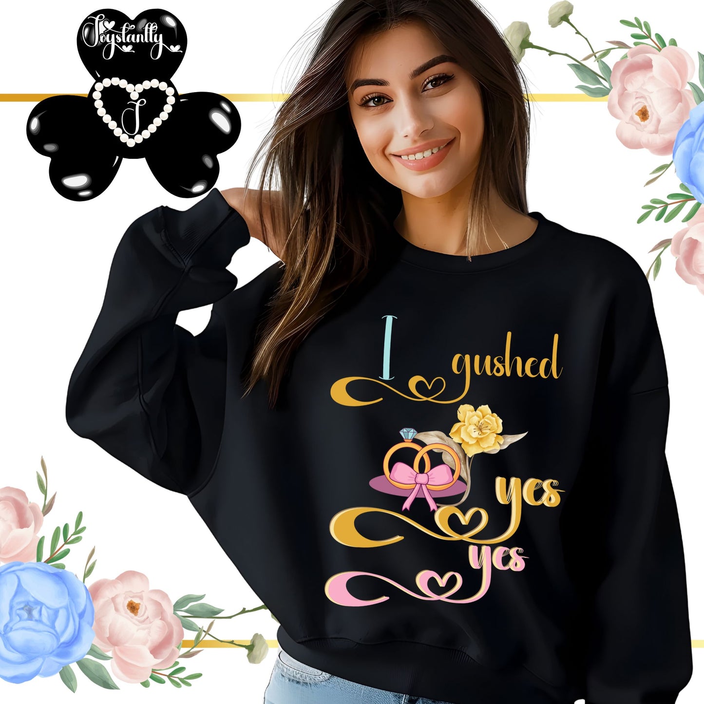 Bachelorette Party Black Sweatshirt
