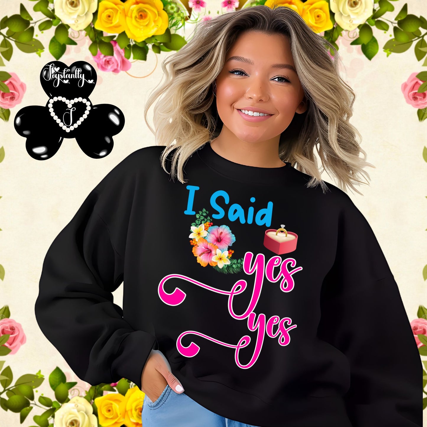Bachelorette Party Black Sweatshirt