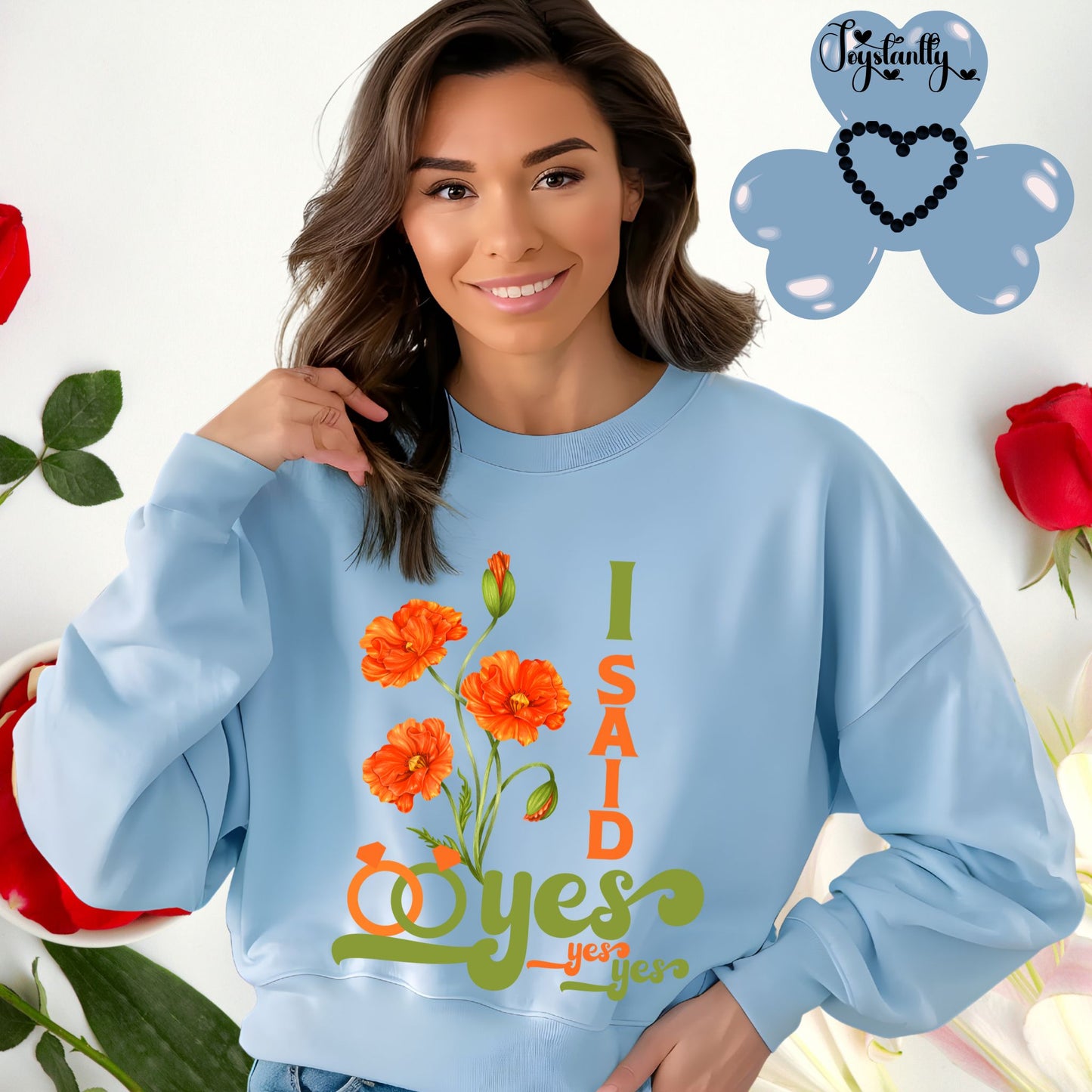 Bachelorette Party Light Blue Sweatshirt