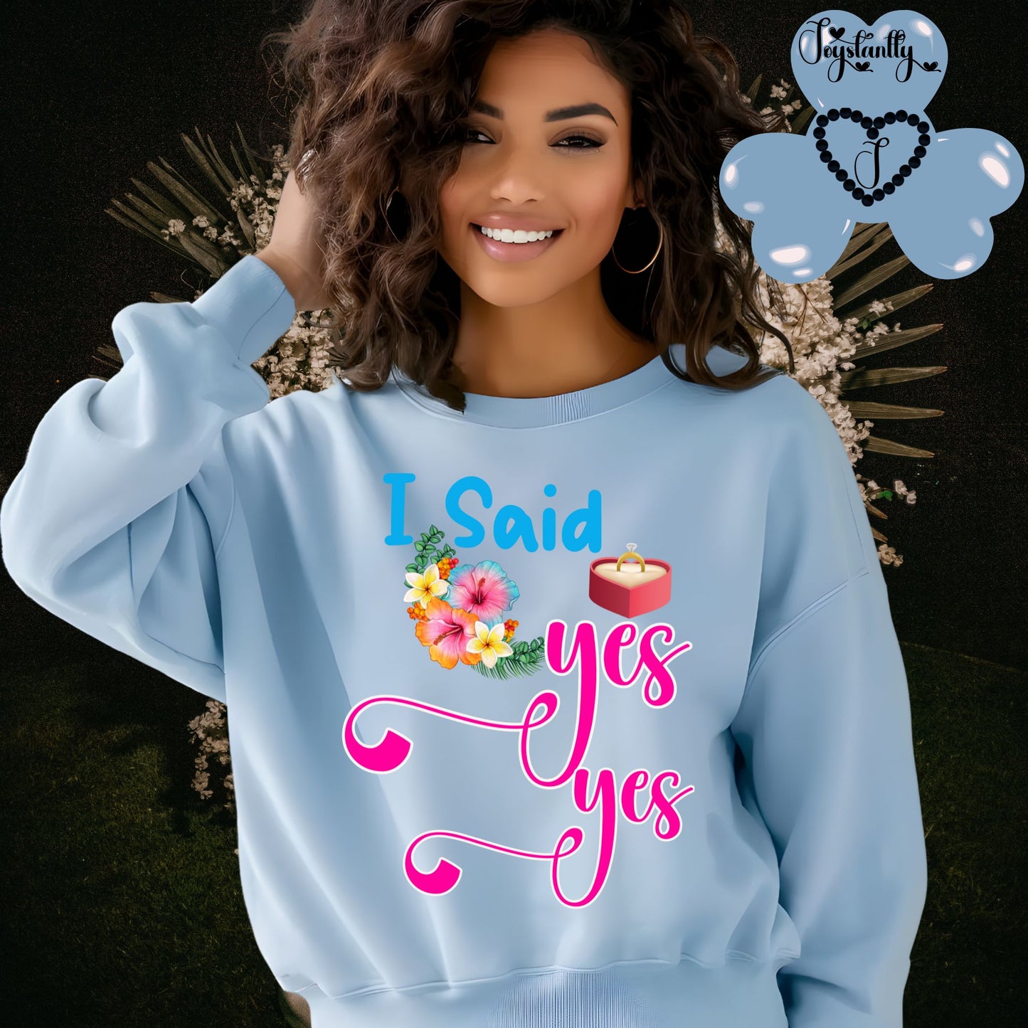 Bachelorette Party Light Blue Sweatshirt