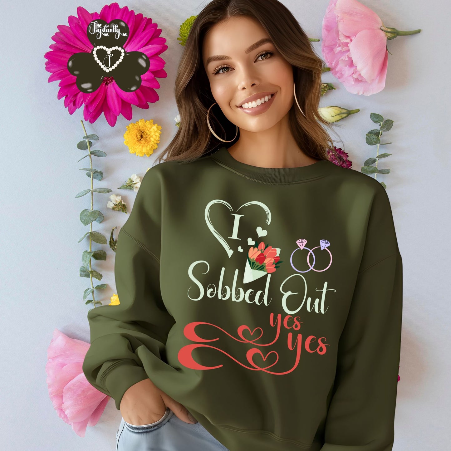 Bachelorette Party Military Green Sweatshirt