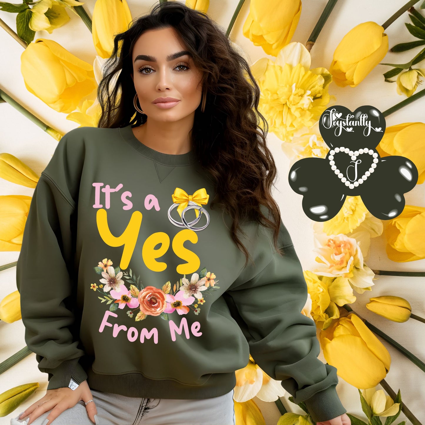 Bachelorette Party Military Green Sweatshirt