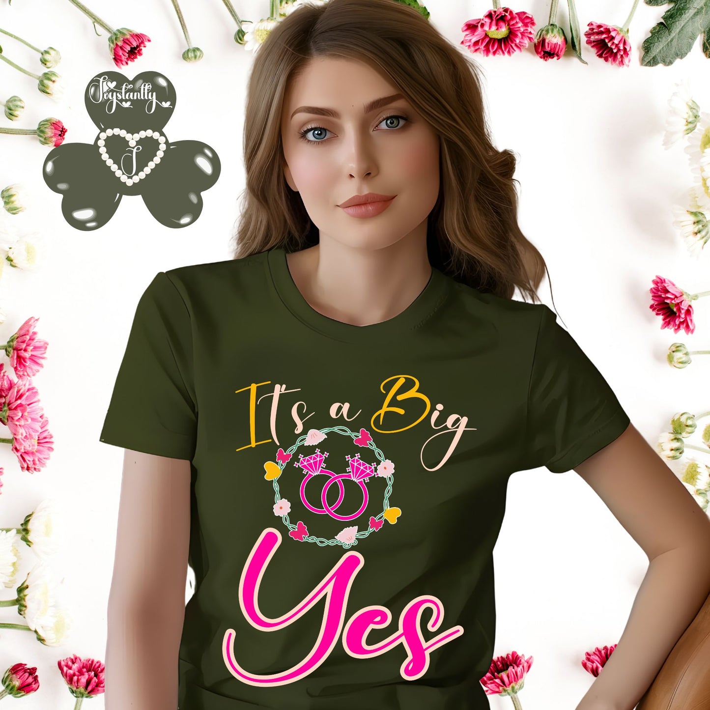 Bachelorette Military Green Shirt