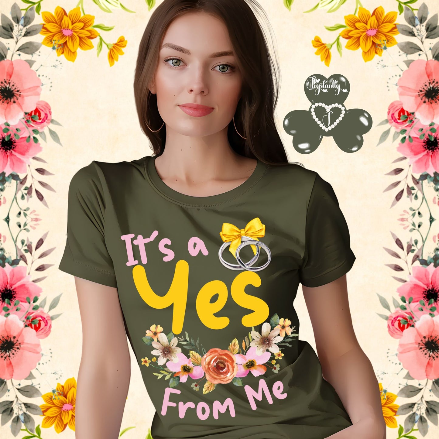 Bachelorette Military Green Shirt