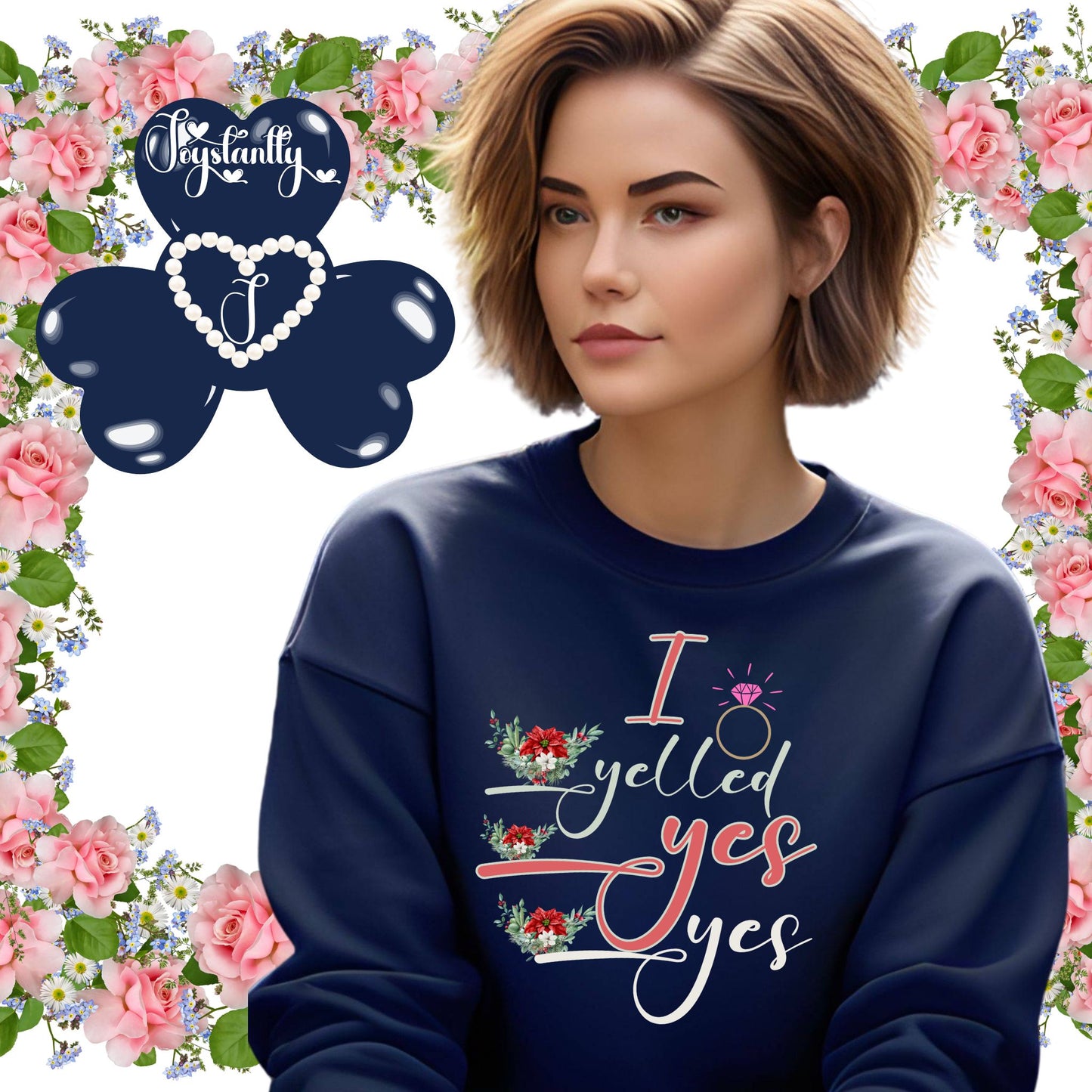 Bachelorette Party Navy Blue Sweatshirt