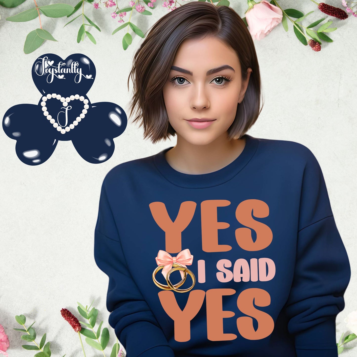 Bachelorette Party Navy-Blue Sweatshirt