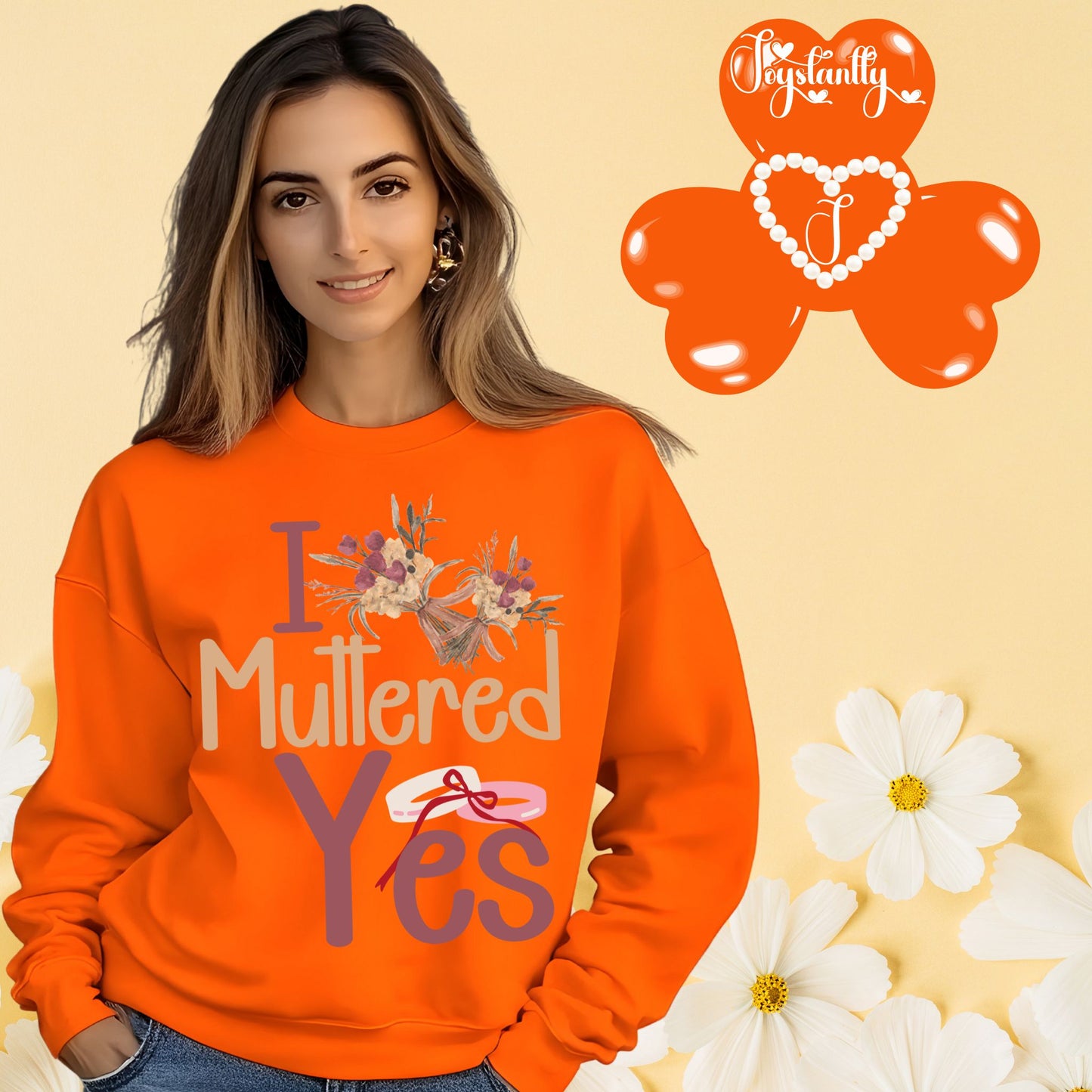 Bachelorette Party Orange Sweatshirt