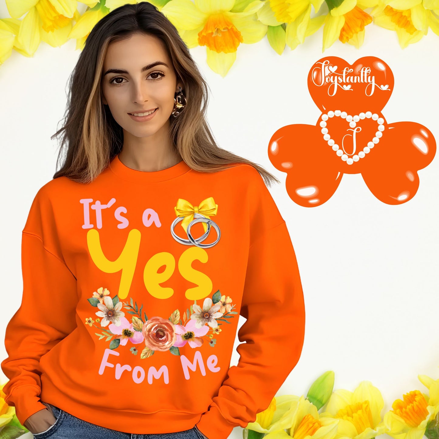 Bachelorette Party Orange Sweatshirt