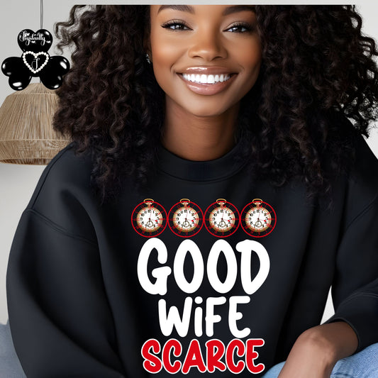 Funny Black Sweatshirt For Mums, Funny Black Sweatshirt For Wives.