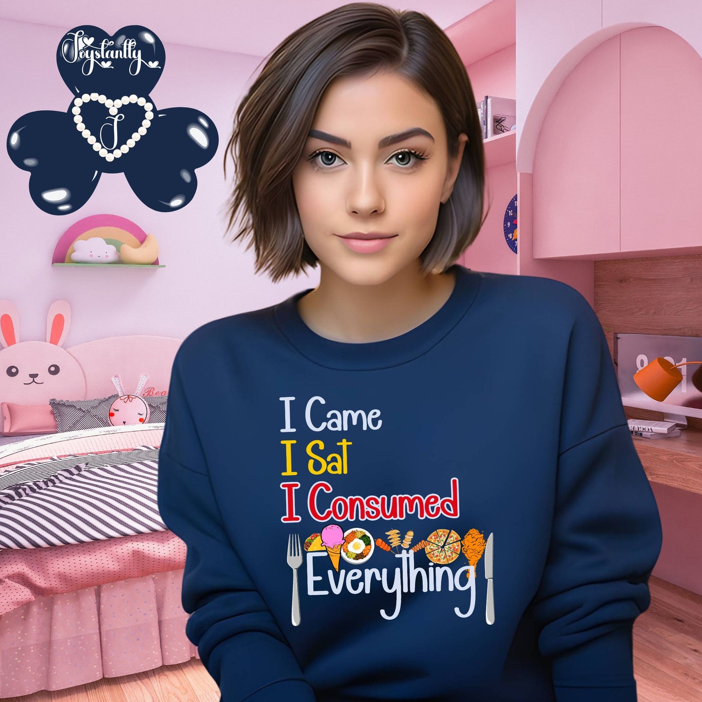 Funny Bridal Party Navy Blue Sweatshirt