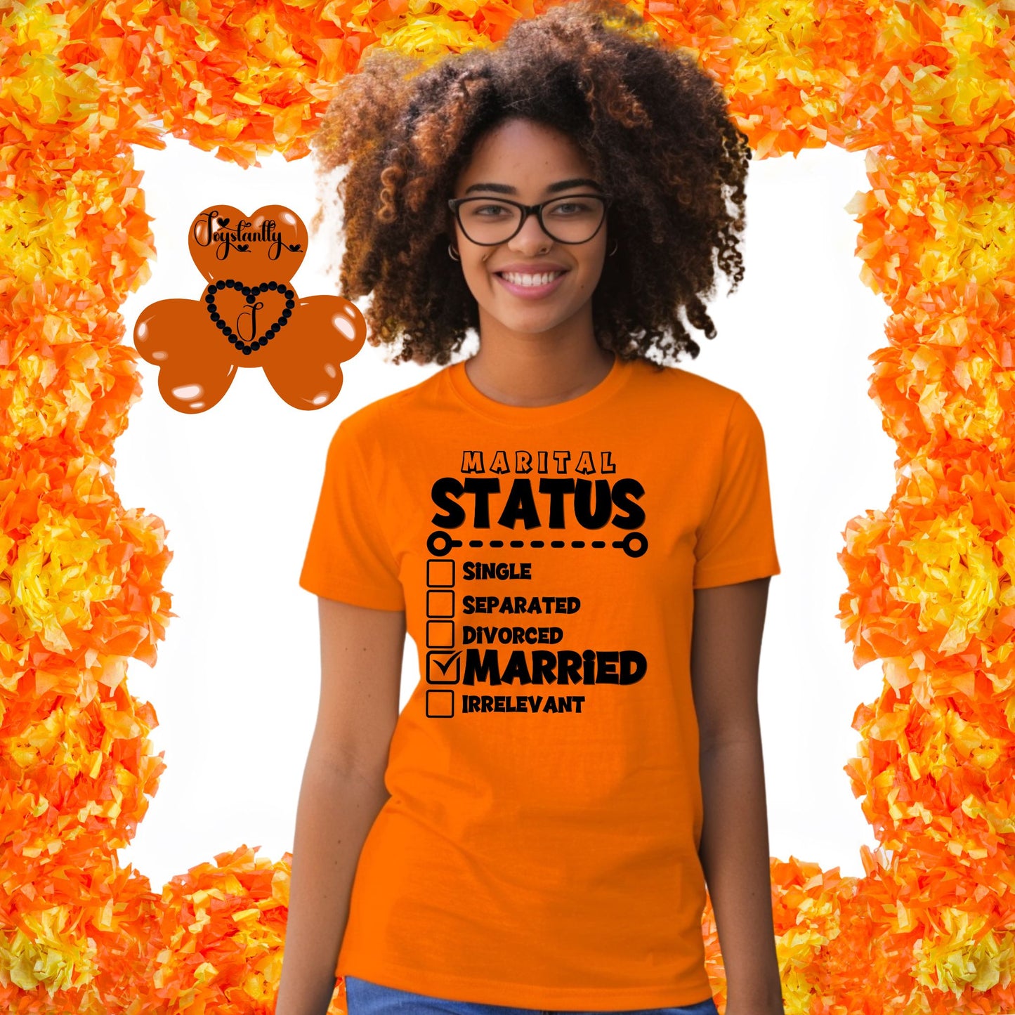 Bride Honeymoon Orange T-shirt