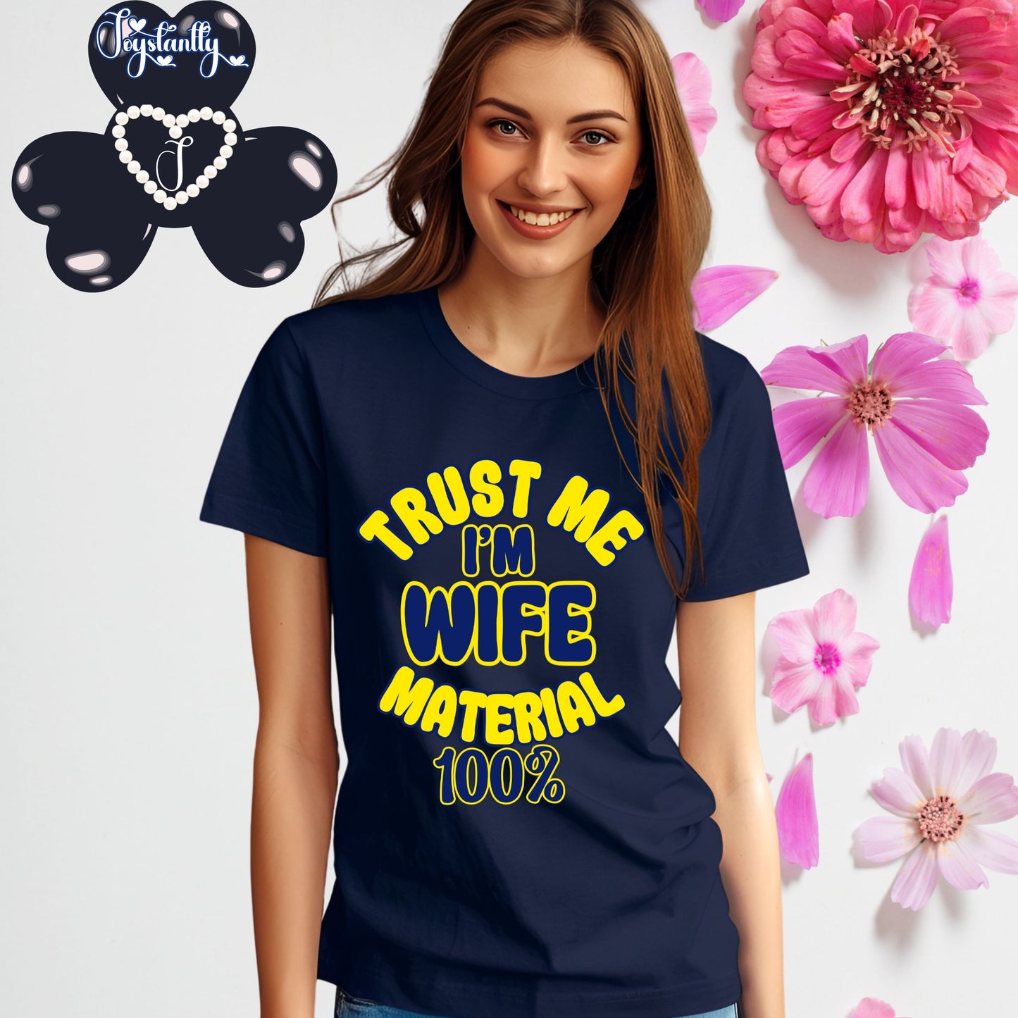 Navy Blue T-shirt. Funny T-shirt for Engagement Party.