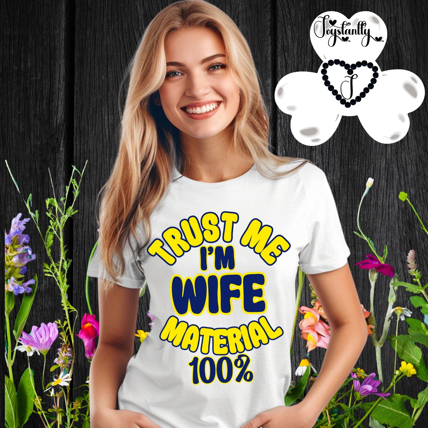 White T-shirt. Funny T-shirt for Engagement Party.