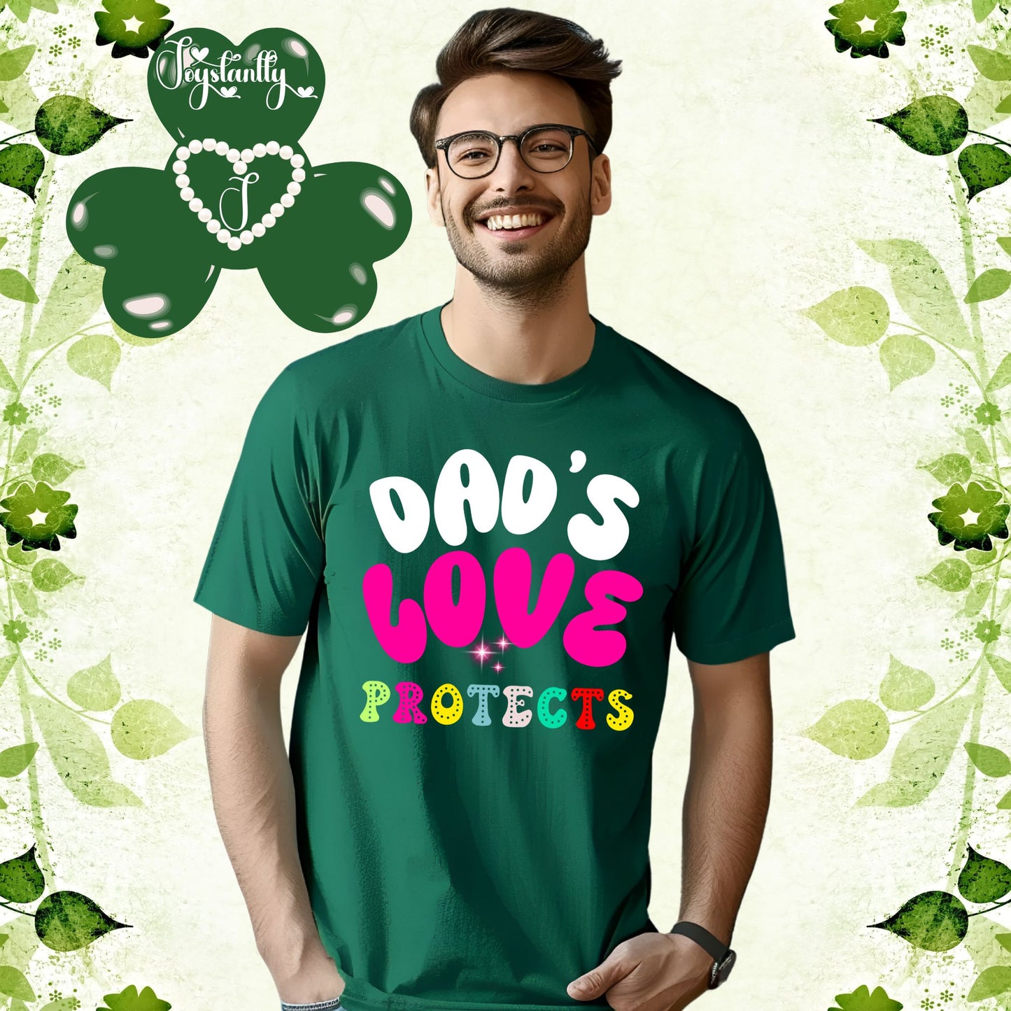 Kelly Green Shirt. Perfect Shirt For Doting Dads