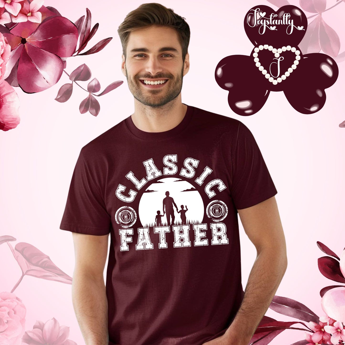 Maroon Shirt. Perfect Shirt For Diligent Dads