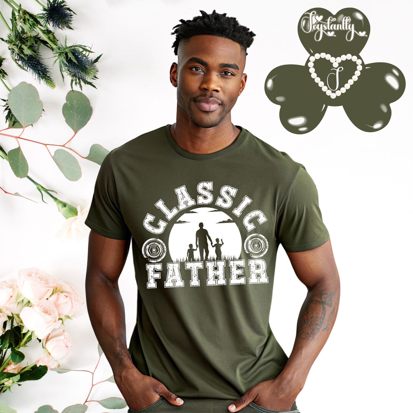 Military Green Shirt. Perfect Shirt For Diligent Dads