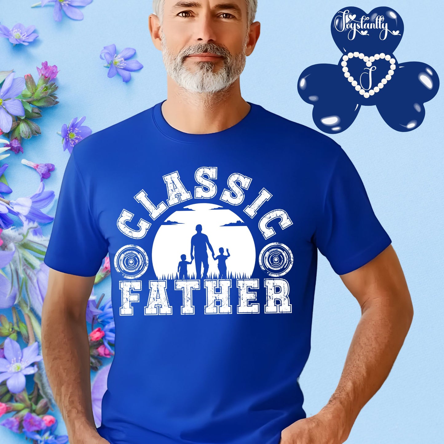 Royal Blue Shirt. Perfect Shirt For Diligent Dads