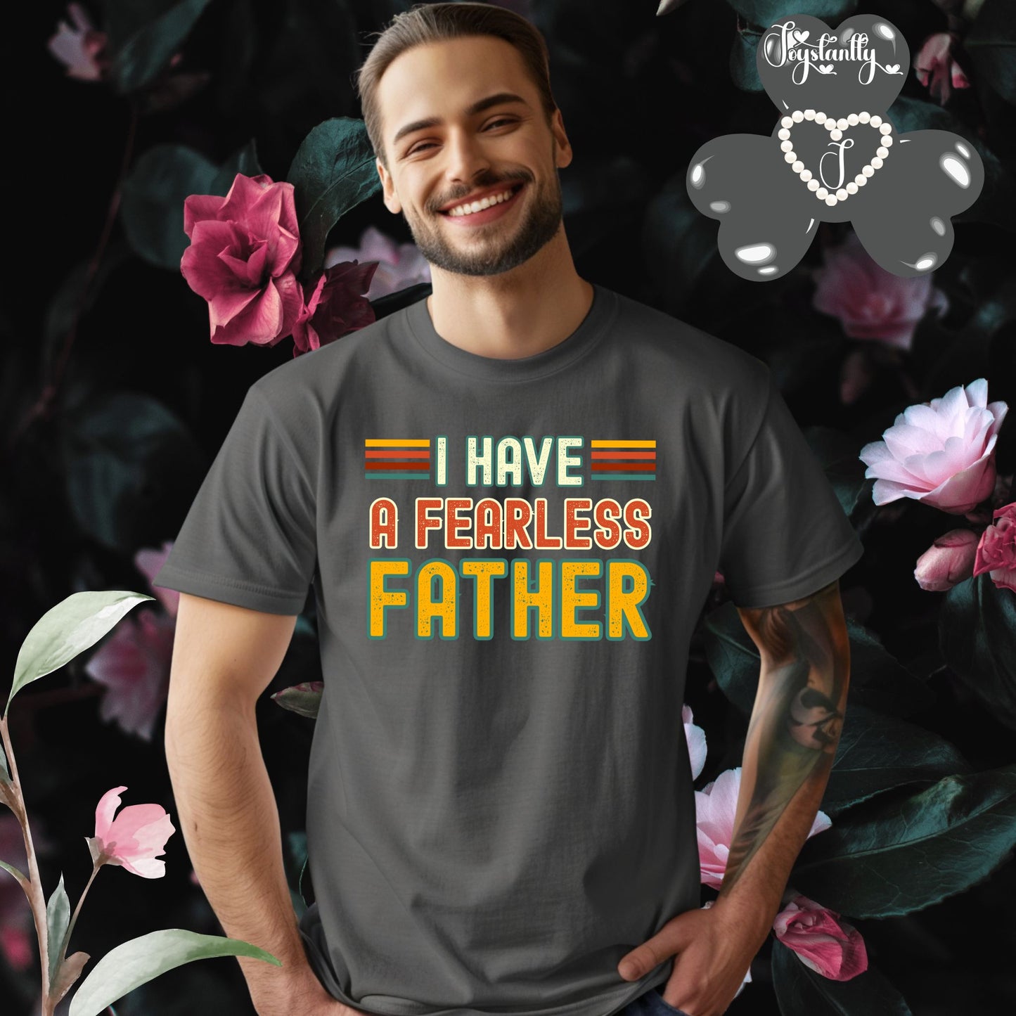 Dark Grey Shirt. Perfect Shirt To Honor Daring Dads.