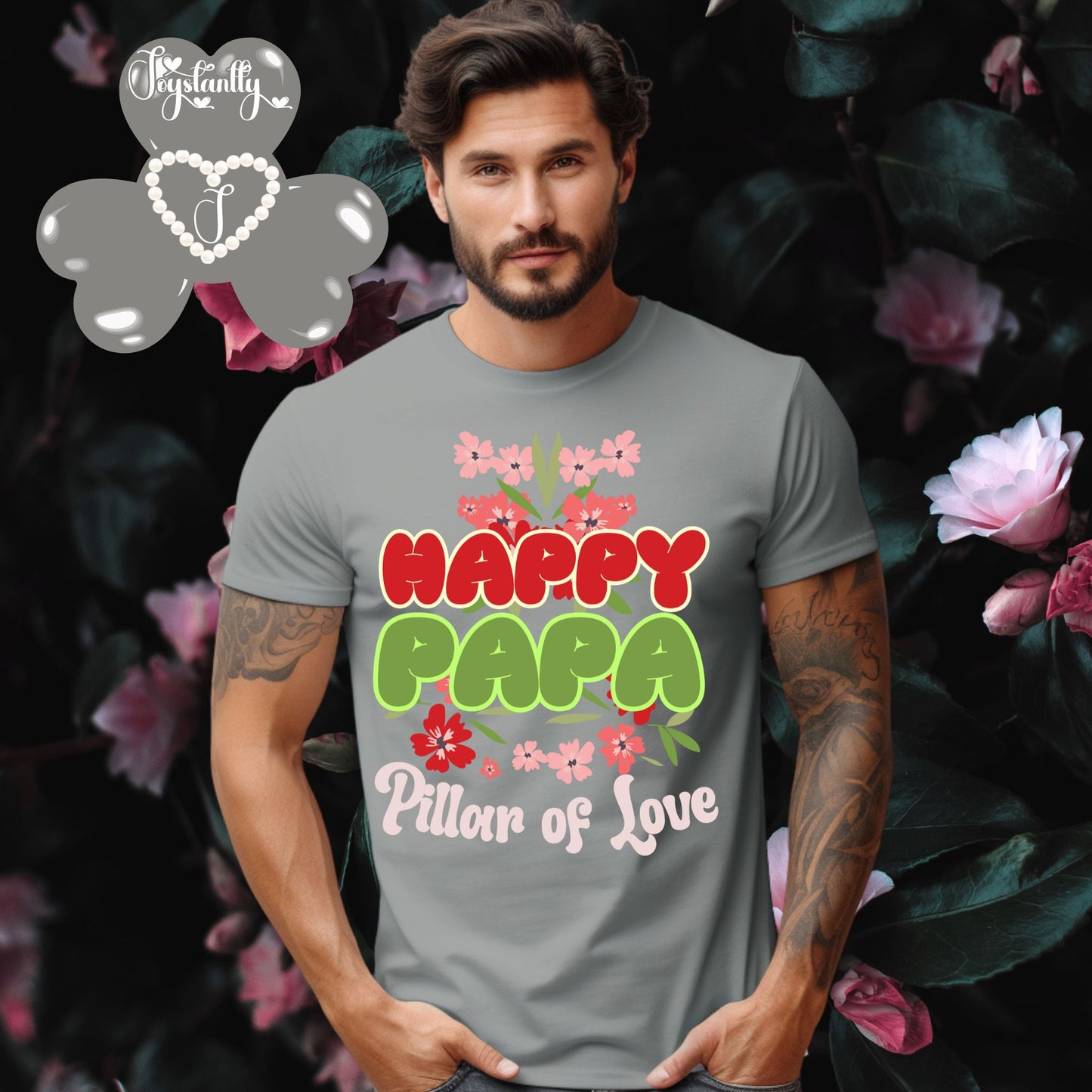 Dark Grey Shirt. Perfect Shirt For Happy Dads.