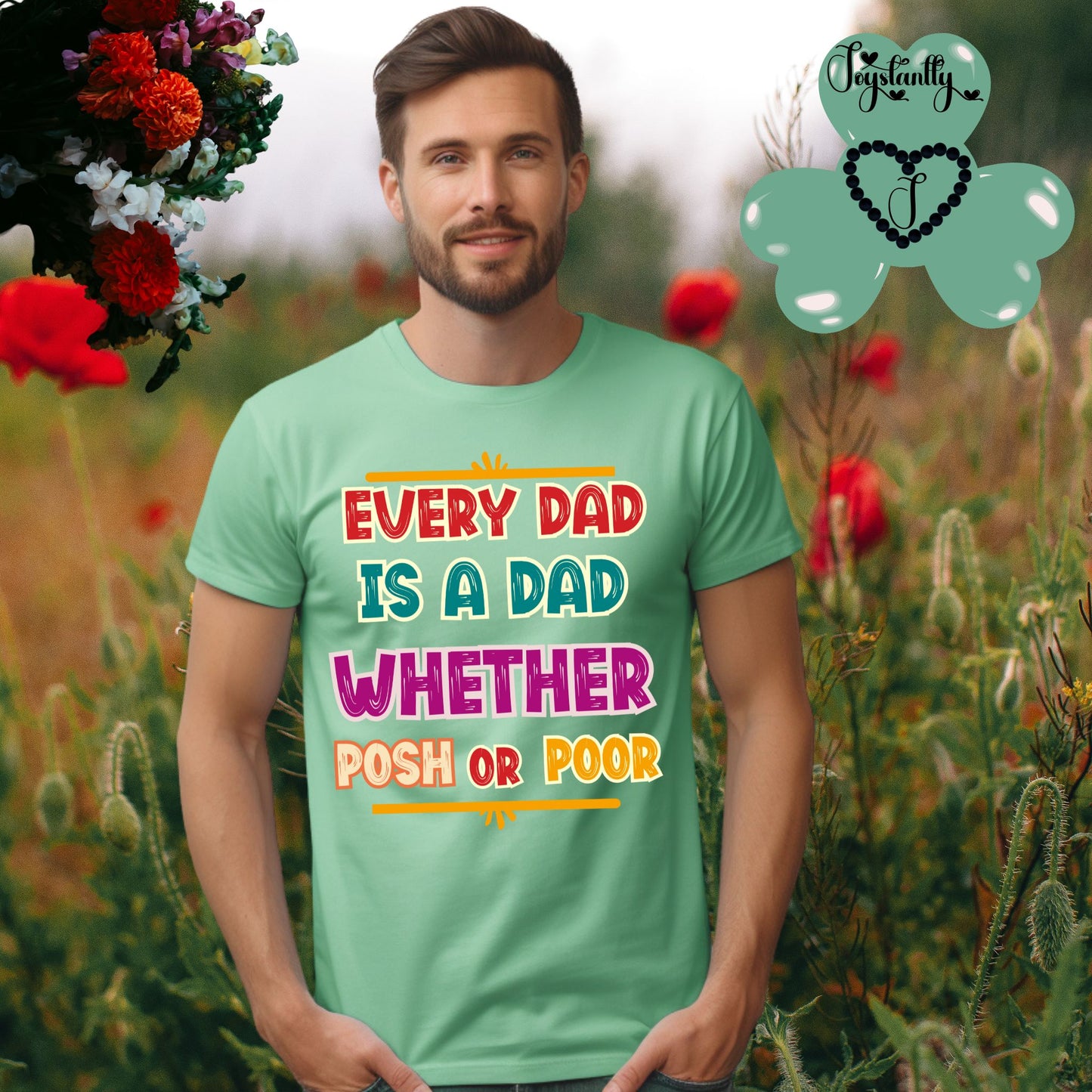 Heather Mint Shirt. Perfect Shirt For Witty Dads