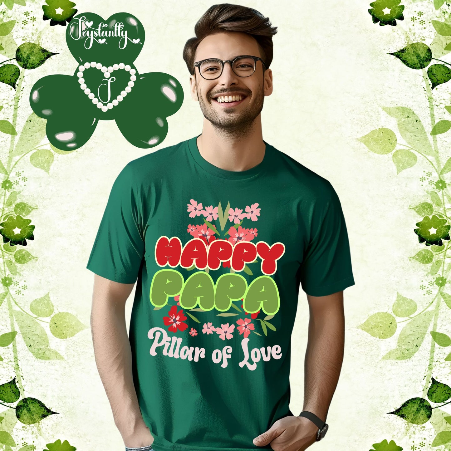 Kelly Green Shirt. Perfect Shirt For Happy Dads.