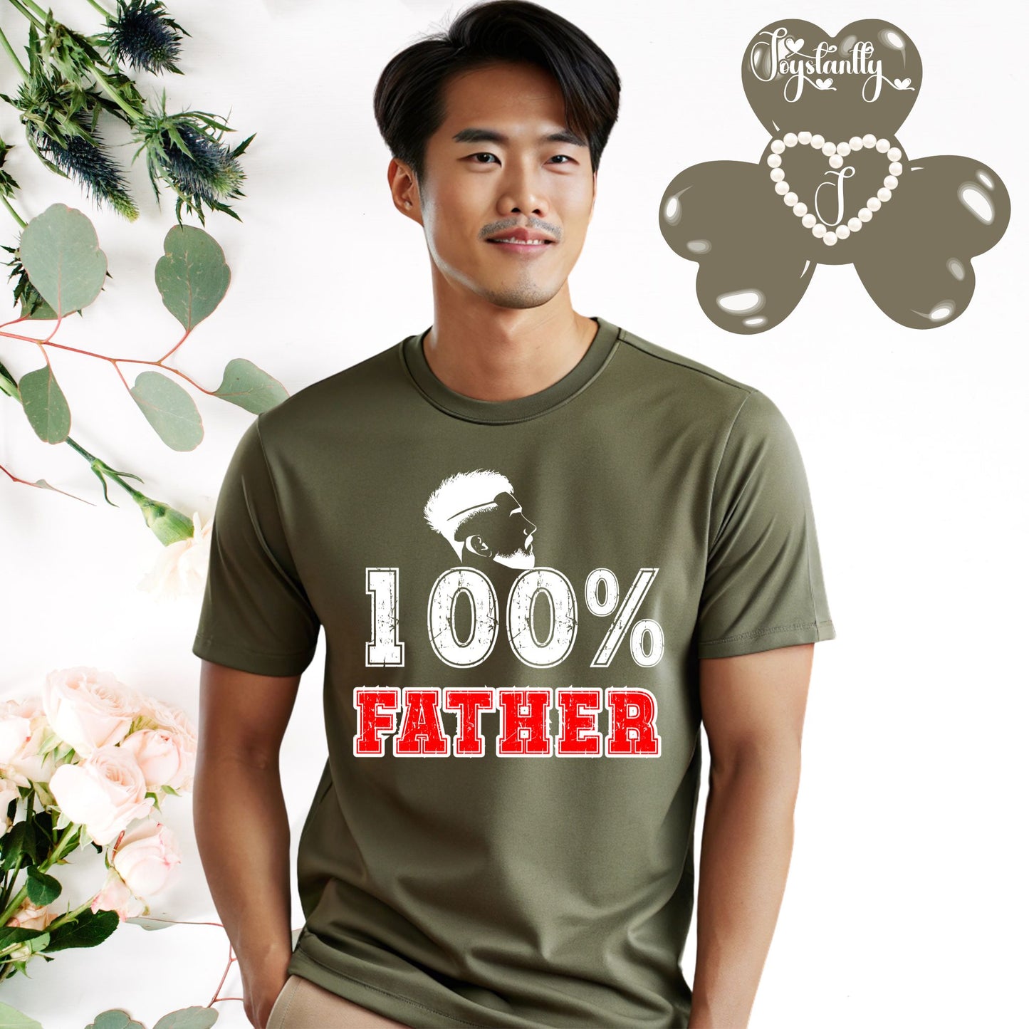 Military Green Shirt. Perfect Shirt For Responsible Fathers