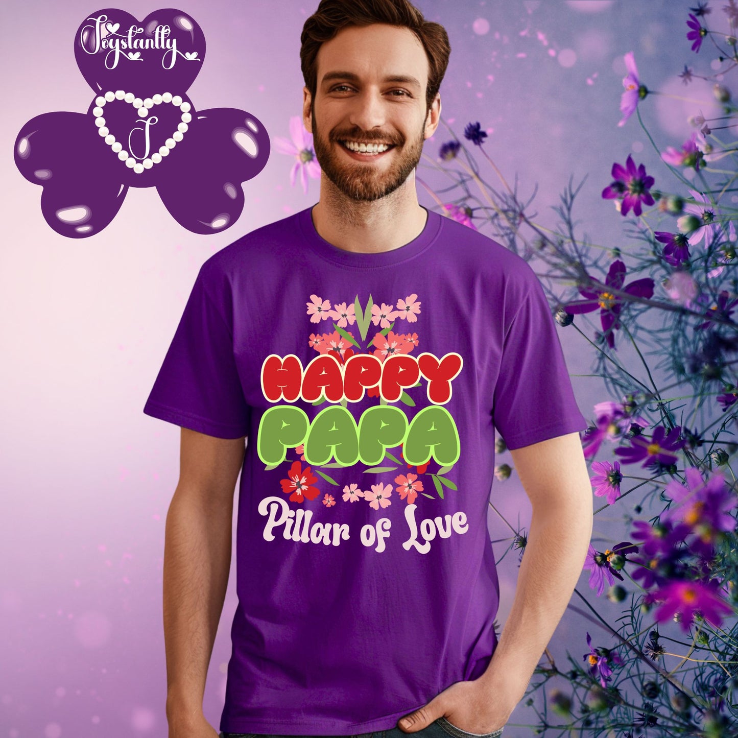 Purple Shirt. Perfect Shirt For Happy Dads.