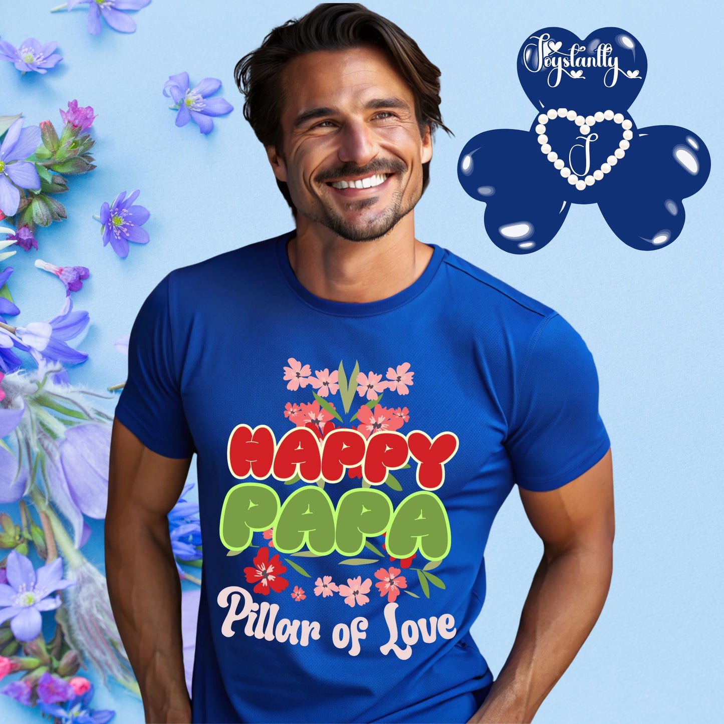 Royal Blue Shirt. Perfect Shirt For Happy Dads.