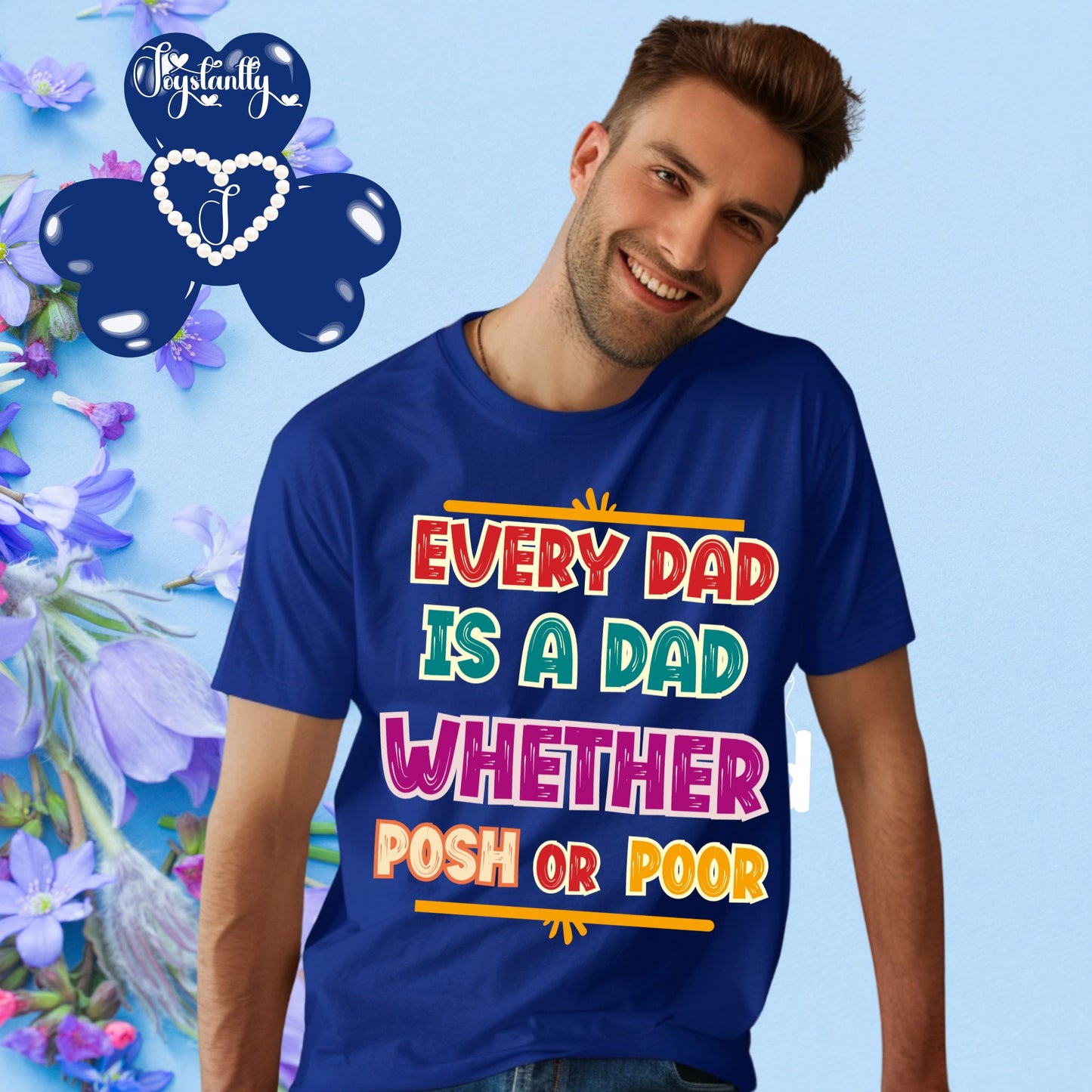 Royal Blue Shirt. Perfect Shirt For Witty Dads