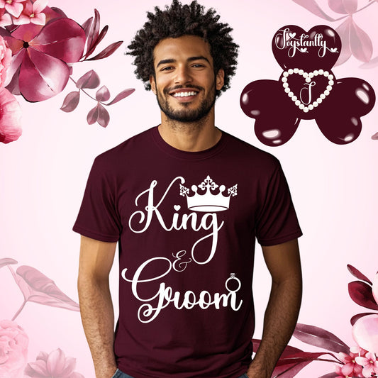 Bachelor's Party Shirt. Maroon Tee.