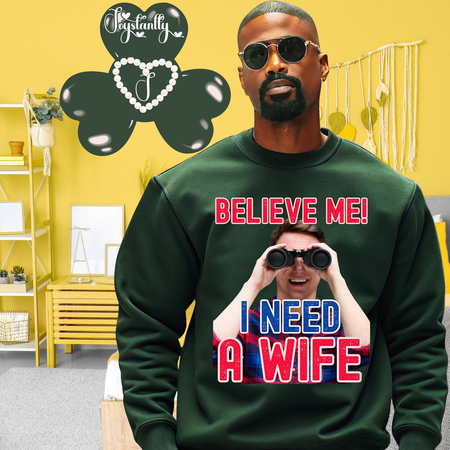 Funny Wedding Party Forest Green Sweatshirt