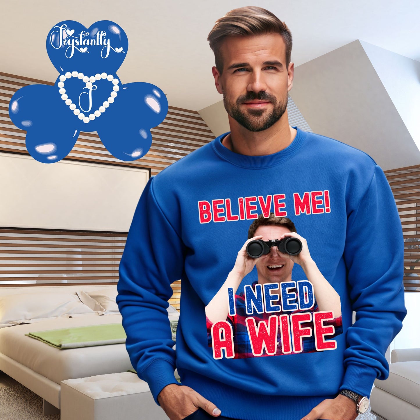 Funny Wedding Party Royal Blue Sweatshirt