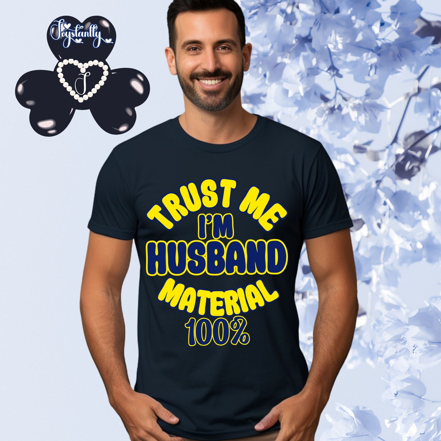 Navy blue T-shirt. Funny T-shirt for bachelor's party.