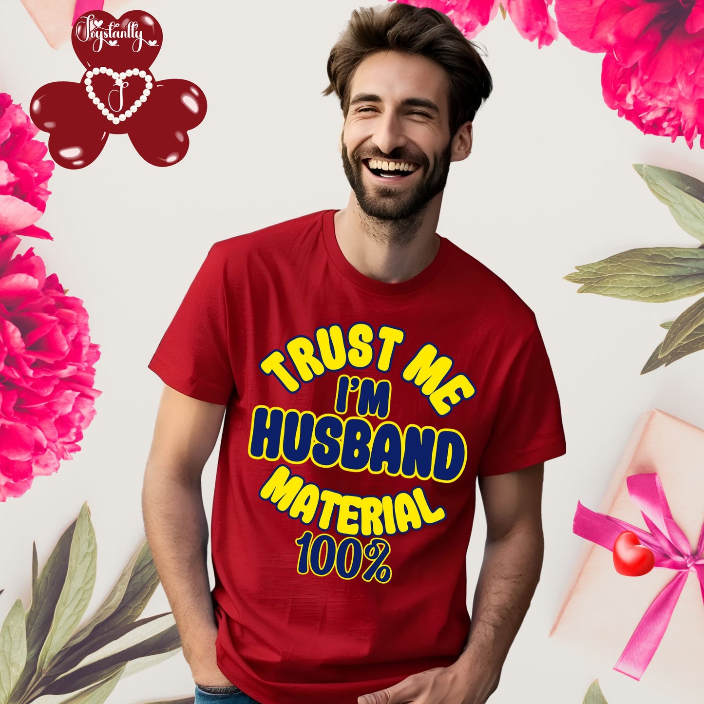 Red T-shirt. Funny T-shirt for bachelor's party.