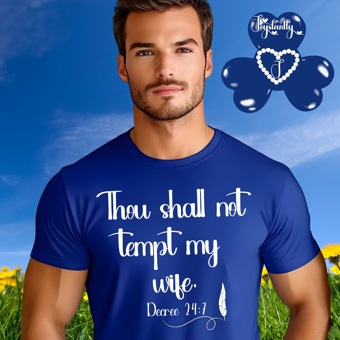 Royal Blue Shirt. Funny Shirt For Newlyweds