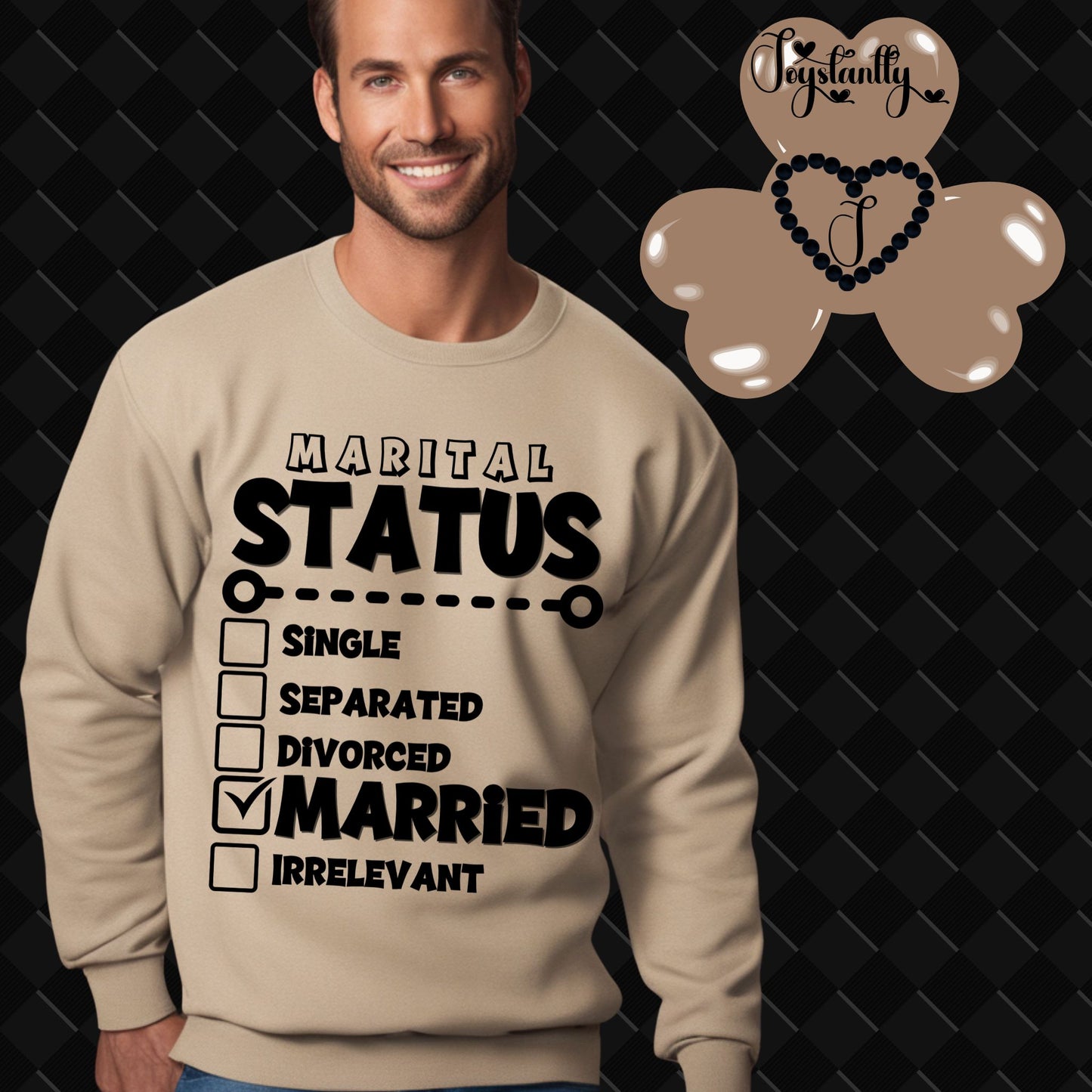 Sweatshirt For Honeymoon Men | Marital Status: Married | Premium Sweatshirt