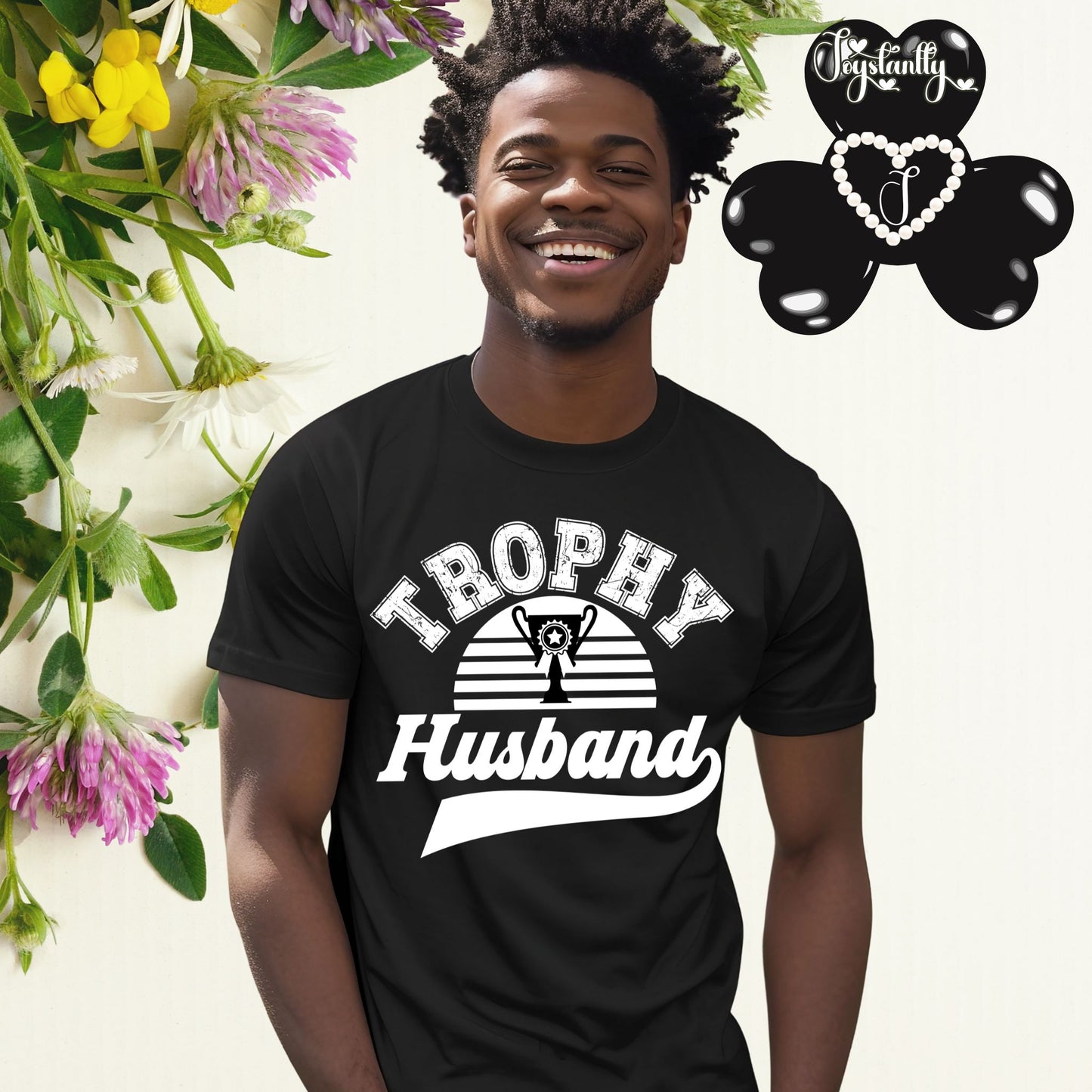 Black Shirt. Trophy Husband. Funny T-shirt.