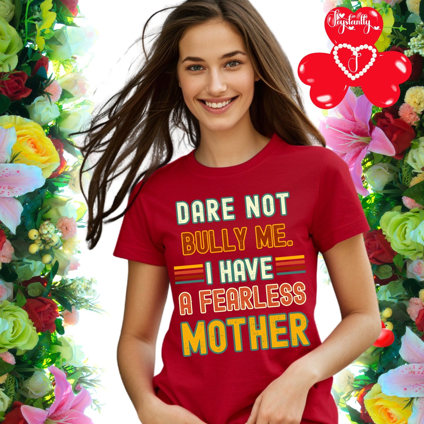 Perfect Shirt For Brave Moms. Mother's Day Red Shirt. Perfect Gift for Mothers