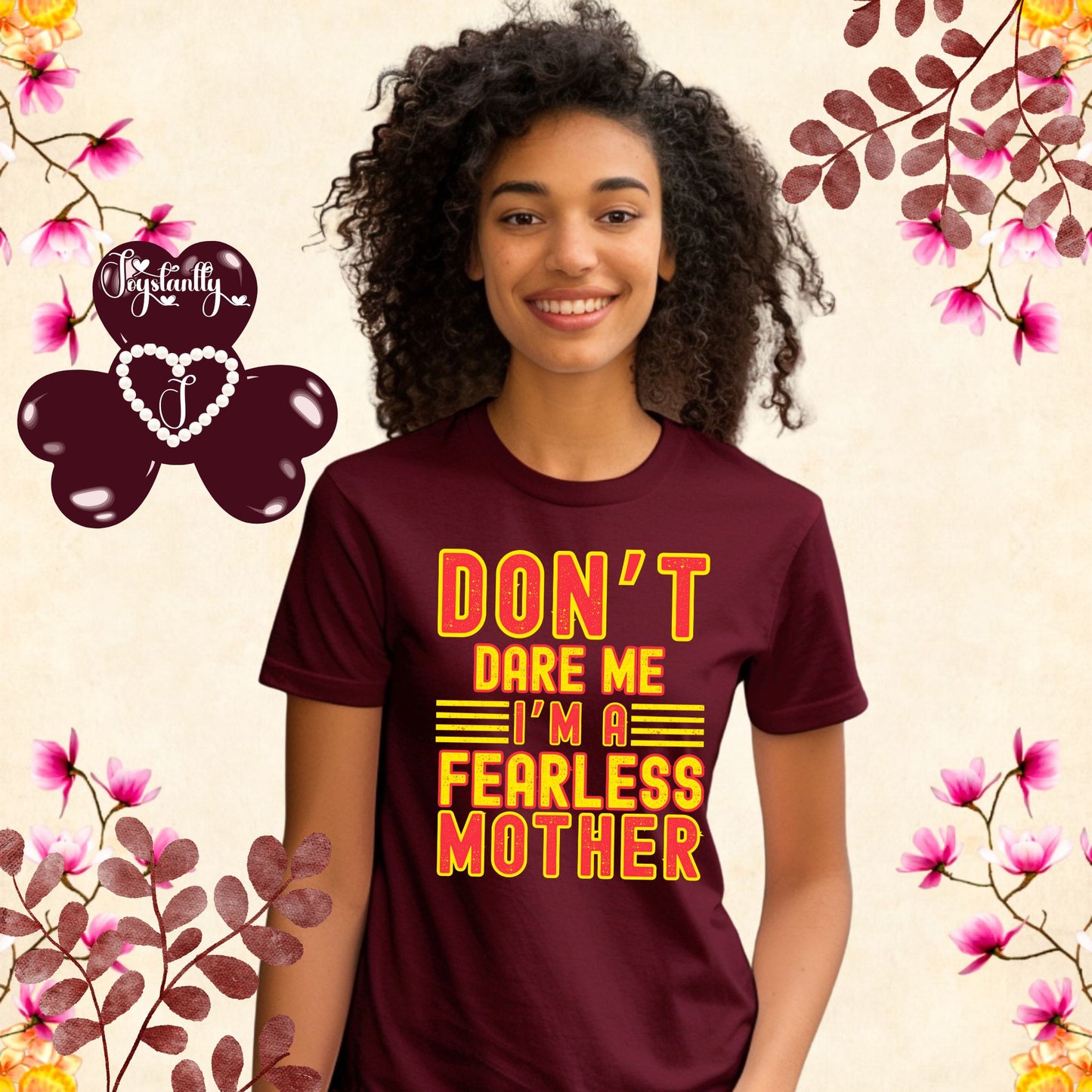 Maroon shirt for bold moms. Perfect shirt for bold moms.